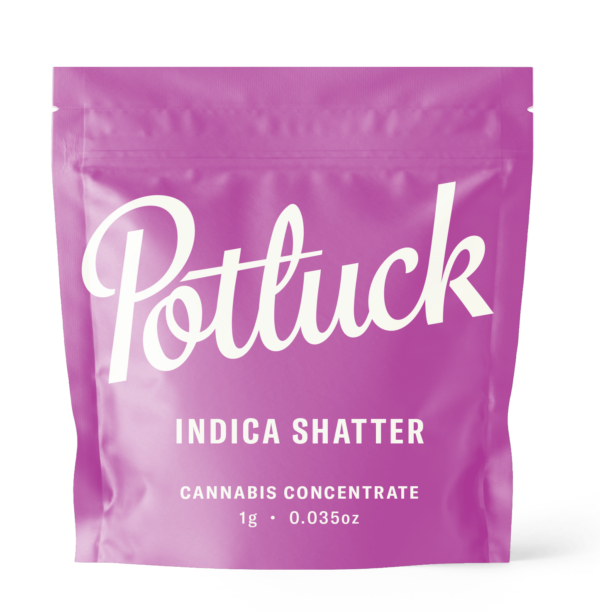 Potluck - Indica Shatter - cannabis Concentrate | Weedsy Canada