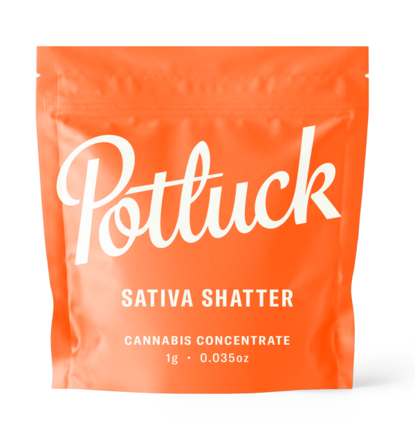 Potluck - Sativa Shatter - cannabis Concentrate | Weedsy Canada