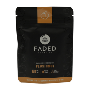 Faded Edibles – Peach Drops – 180mg | Weedsy Canada