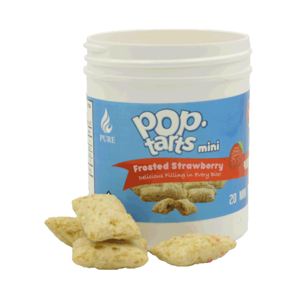 Pop Tarts Mini’s – THC Infused Frosted Strawberry Bites – 400mg | Weedsy Canada