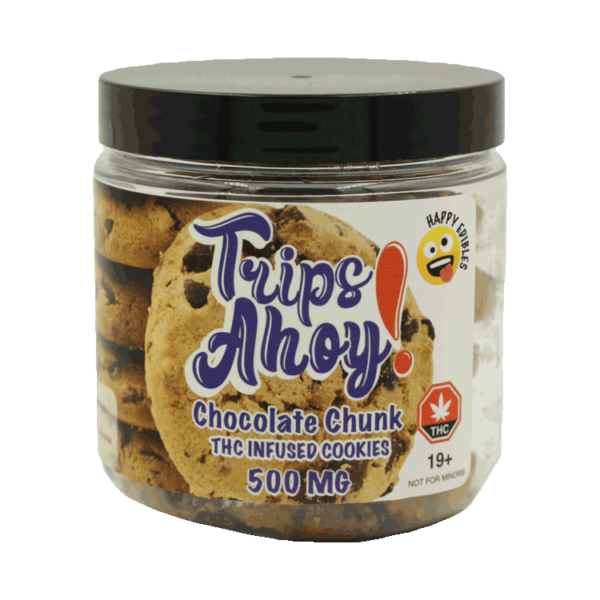 Trips Ahoy – Chocolate Chunk THC Infused Cookies – 500mg | Weedsy Canada