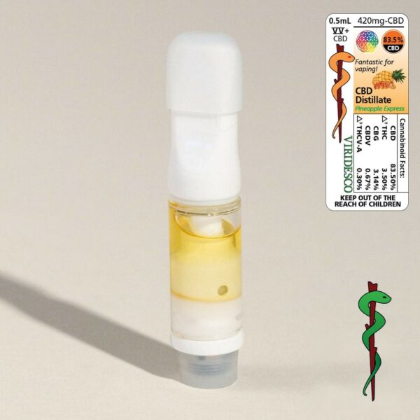 Viridesco – CBD Vape Cart – Pineapple Express 0.5ml | Weedsy Canada