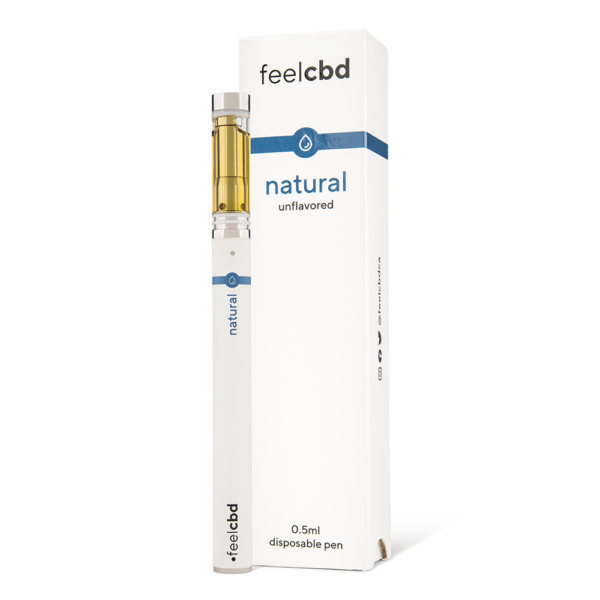 FeelCBD – Natural – Disposable CBD Vape Pen 0.5ml | Weedsy Canada