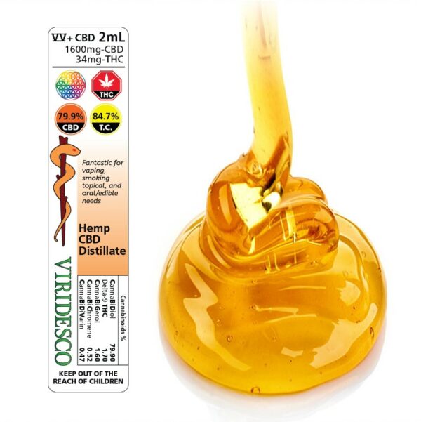 Viridesco – CBD Distillate – 2ml | Weedsy Canada