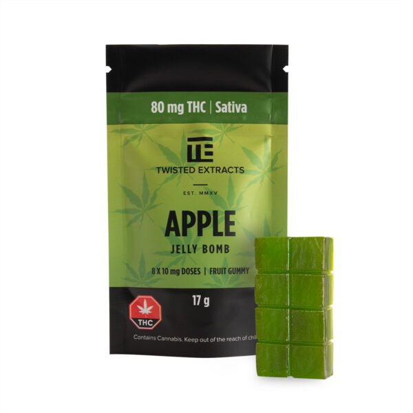 Twisted Extracts – Apple Jelly Bomb – Sativa – 80mg THC | Weedsy Canada