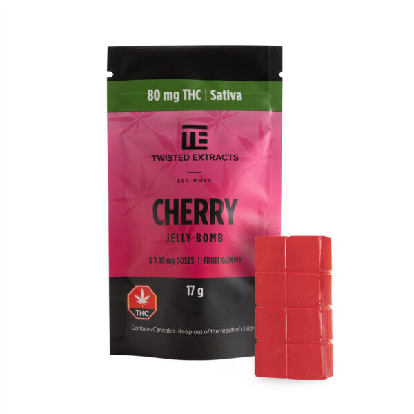 Twisted Extracts – Cherry Jelly Bomb – Sativa – 80mg THC | Weedsy Canada Twisted Extracts – Cherry Jelly Bomb – Sativa – 80mg THC | Weedsy Canada