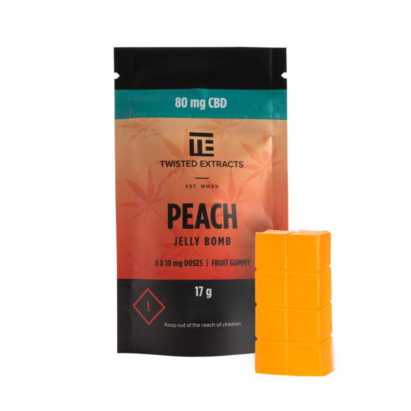 Twisted Extracts – Peach Jelly Bombs – CBD | Weedsy Canada