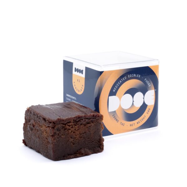 Dose Edibles – Chocolate Fudge – 200mg THC | Weedsy Canada