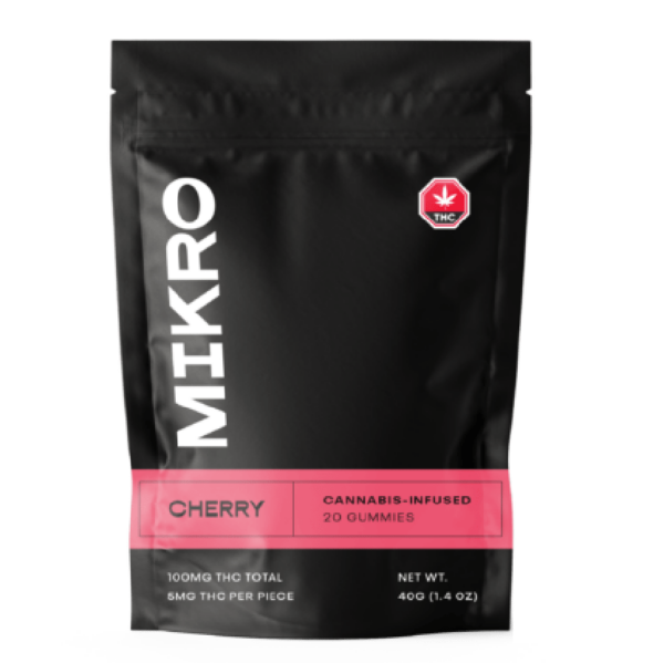 Mikro – THC Gummies – 100mg THC – Cherry | Weedsy Canada