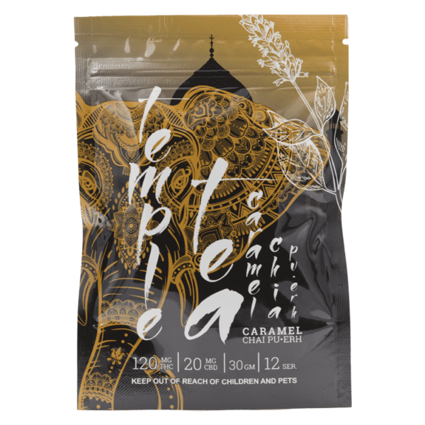 Temple Tea – Caramel Chai Pu-Erh 120mg THC | Weedsy Canada