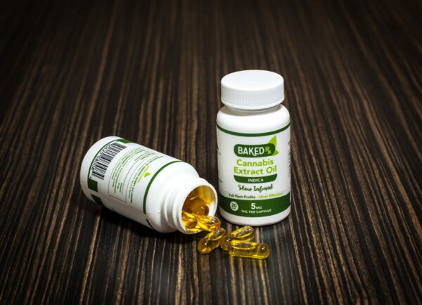 Baked Edibles -Indica Cannoil Capsules 5mg | Weedsy Canada