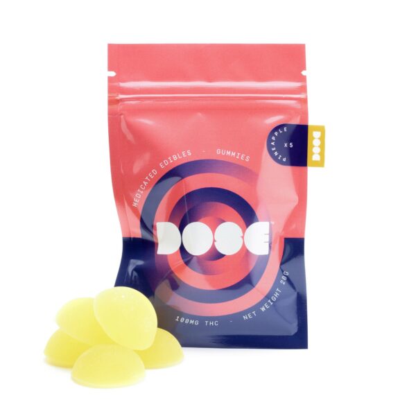 Dose Edibles Gummies – Pineapple | Weedsy Canada