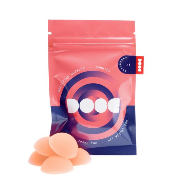 Dose Edibles Gummies – Raspberry | Weedsy Canada