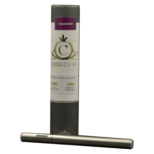 Cannaisseur – Disposable THC Distillate Pen – Strawberry 0.3ml | Weedsy Canada