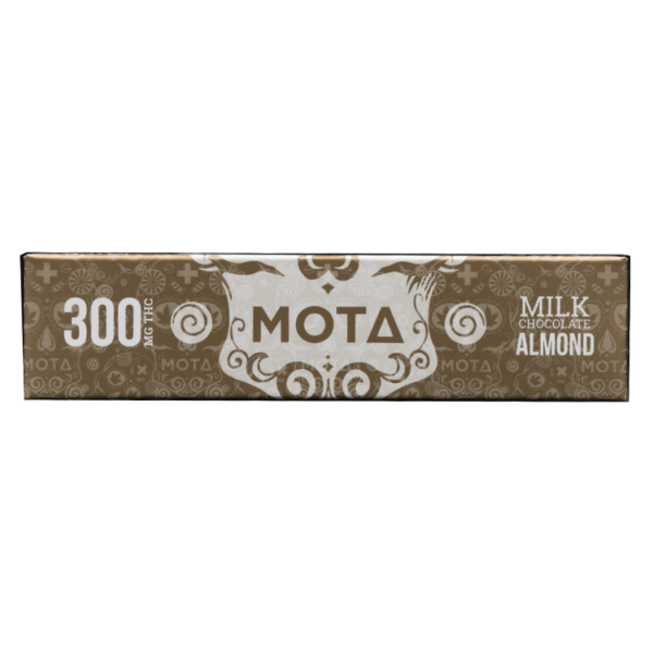 MOTA Edibles – Milk Chocolate Almond Bar – 300mg THC | Weedsy Canada