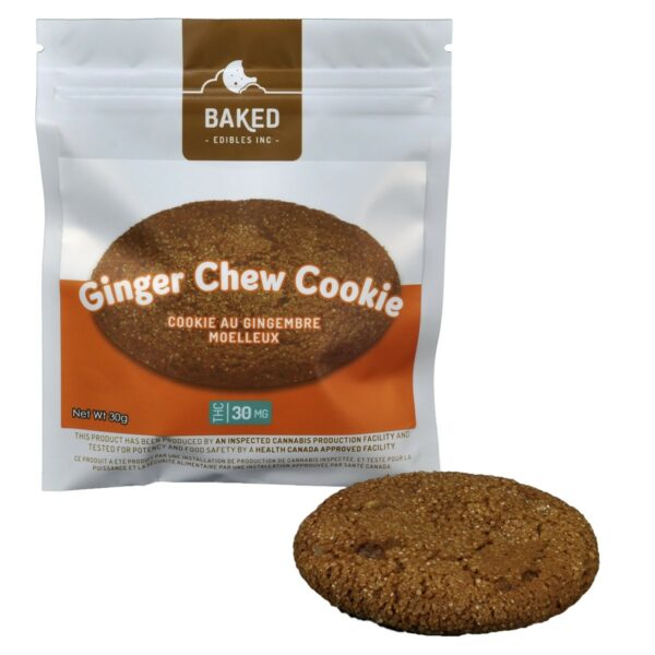 Baked Edibles – Cookie – Ginger Chew 30mg THC | Weedsy Canada