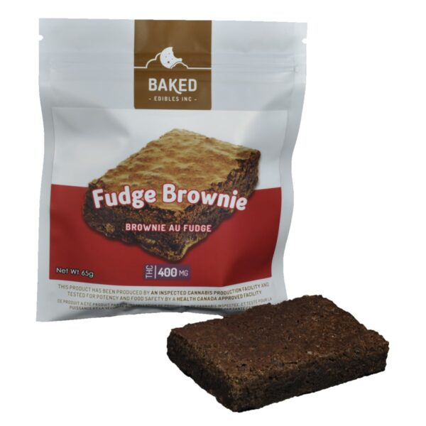 Baked Edibles – Fudge Brownie 400mg THC | Weedsy Canada