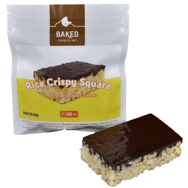 Baked Edibles – Rice Crispy Squares 60mg THC | Weedsy Canada