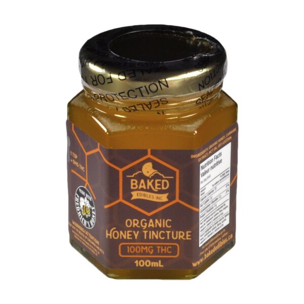 Baked Edibles – Organic Honey Tincture 100mg THC | Weedsy Canada