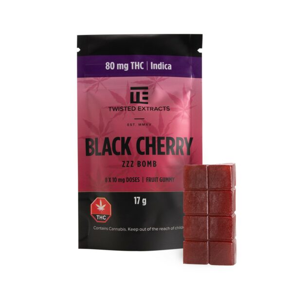 Twisted Extracts – Black Cherry – Zzz Bombs – 80mg THC | Weedsy Canada