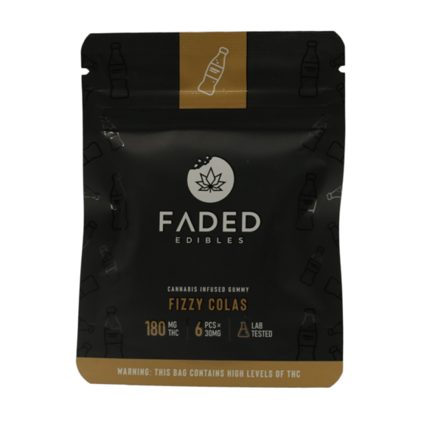 Faded Edibles – Fizzy Colas – 180mg | Weedsy Canada