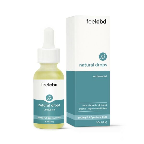 FeelCBD – Natural Drops – CBD Tincture 300mg | Weedsy Canada