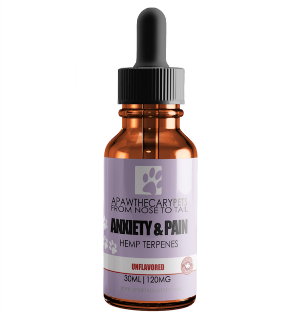 Apawthecary Pets – Anxiety & Pain Tincture – Unflavoured 120mg | Weedsy Canada