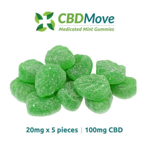 CBD Move – CBD Gummies – Mint Leaves – 100mg | Weedsy Canada