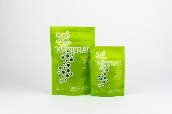 Kootenay Labs – Indica Gummies – Key Lime – 250mg THC | Weedsy Canada