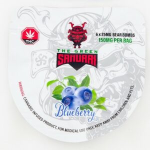 The Green Samurai – Blueberry Gummies – 150mg | Weedsy Canada