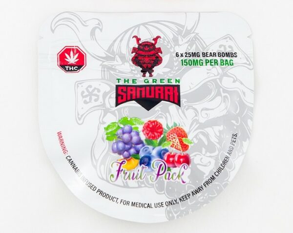The Green Samurai – Fruit Pack Gummies – 150mg | Weedsy Canada