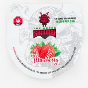 The Green Samurai – Strawberry Gummies – 150mg | Weedsy Canada