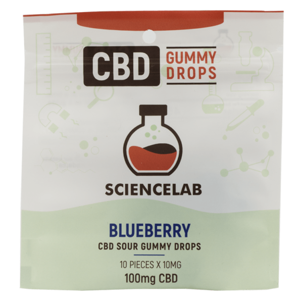 Sciencelab – CBD Sour Gummy Drops – Blueberry 100mg CBD | Weedsy Canada
