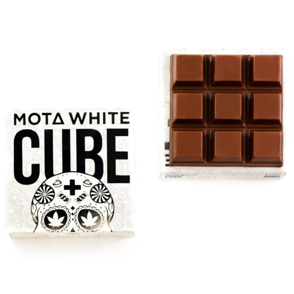 MOTA White Cube – 180mg CBD Milk Chocolate Cube | Weedsy Canada