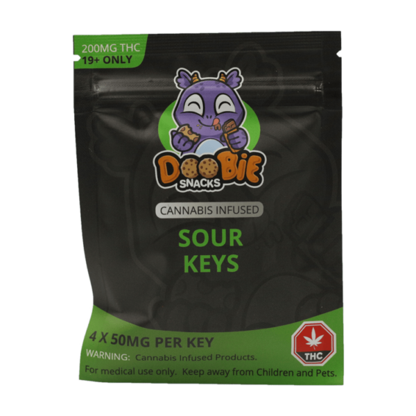 Doobie Snacks – CBD Sour Gummy Bears – 150mg CBD | Weedsy Canada