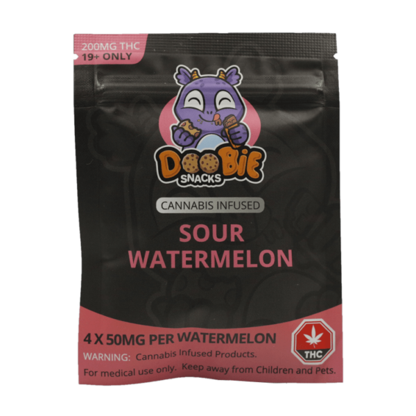 Doobie Snacks – CBD Sour Gummy Bears – 150mg CBD | Weedsy Canada