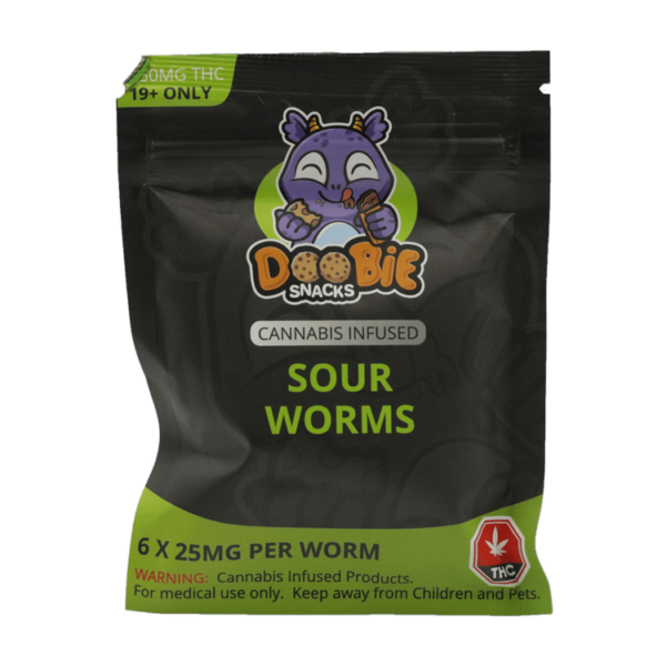 Doobie Snacks – CBD Sour Gummy Bears – 150mg CBD | Weedsy Canada