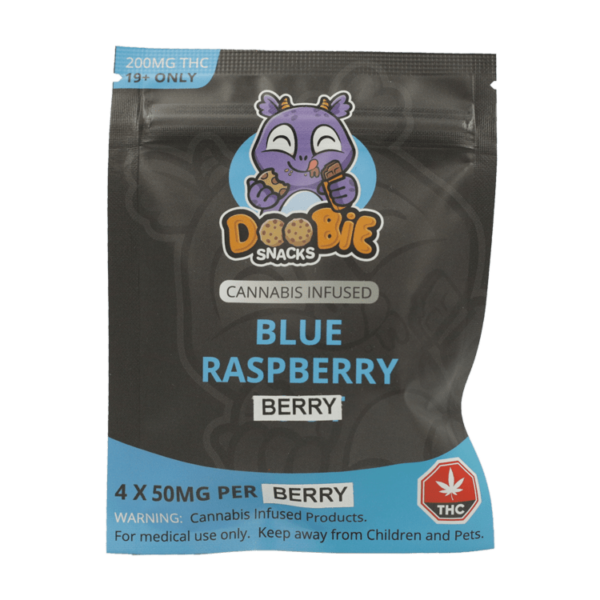 Doobie Snacks – Blue Raspberry – 200mg THC | Weedsy Canada