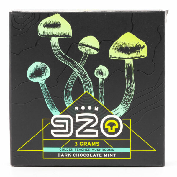 Room 920 – Mushroom Chocolate Bar – Dark Chocolate Mint – 3 grams | Weedsy Canada