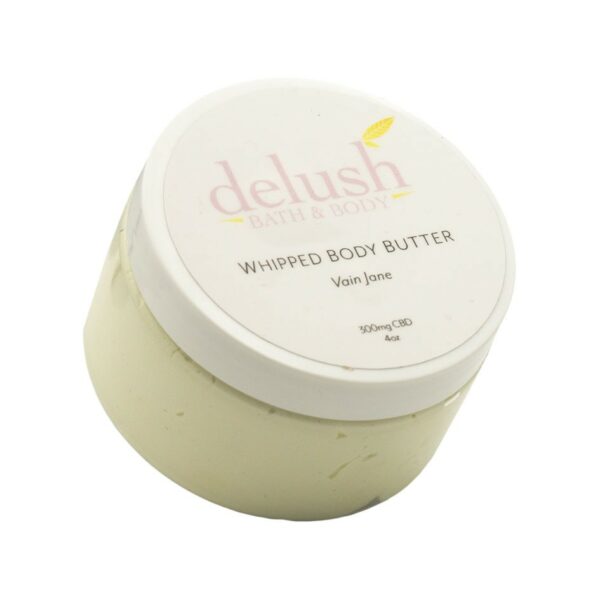 Delush Bath and Body – Whipped Body Butter – Vain Jane 300mg CBD | Weedsy Canada