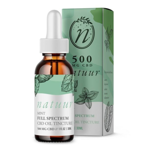 Natuur – Full Spectrum CBD Oil Tincture – Mint | Weedsy Canada