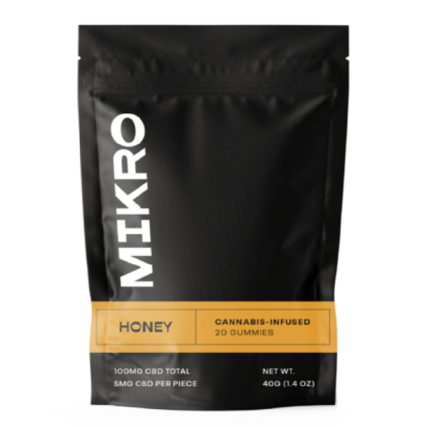 Mikro – CBD Gummies – 100mg CBD – Honey | Weedsy Canada