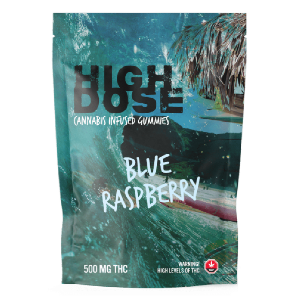 High Dose – cannabis Infused Gummies – Blue Raspberry – 1000mg/1500mg | Weedsy Canada