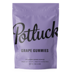 Potluck Extracts – Grape Gummies (1:1) – 100mg THC / 100mg CBD | Weedsy Canada