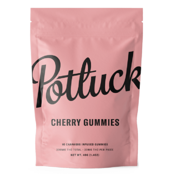 Potluck Extracts – Cherry Gummies – 200mg THC | Weedsy Canada