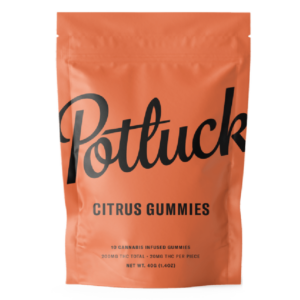 Potluck Extracts – Citrus Gummies – 200mg THC | Weedsy Canada