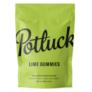 Potluck Extracts – Lime Gummies (CBD) – 200mg | Weedsy Canada