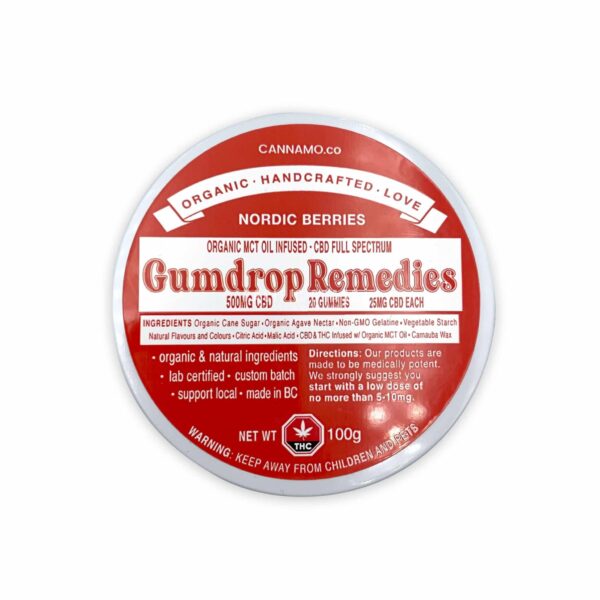 Gumdrop Remedies – Nordic Berries – 500mg CBD | Weedsy Canada