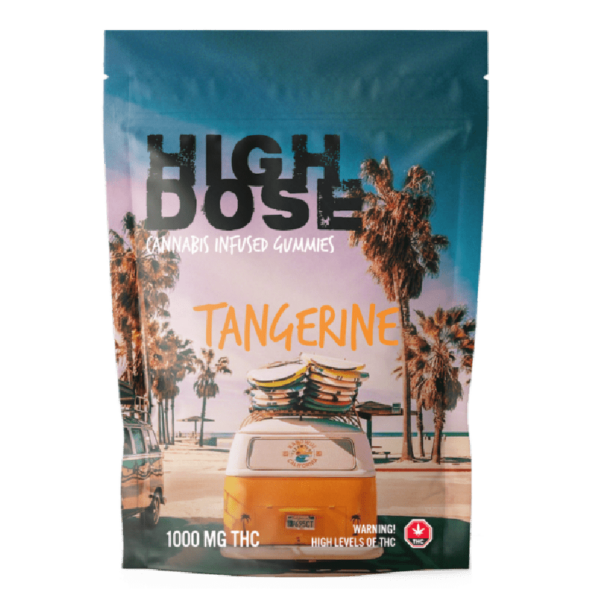 High Dose – cannabis Infused Gummies – Tangerine – 1000mg/1500mg | Weedsy Canada