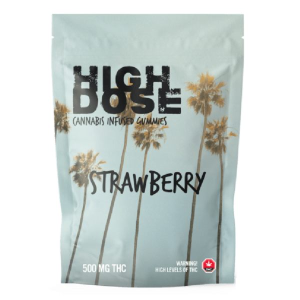 High Dose – cannabis Infused Gummies – Strawberry – 500mg/1000mg | Weedsy Canada